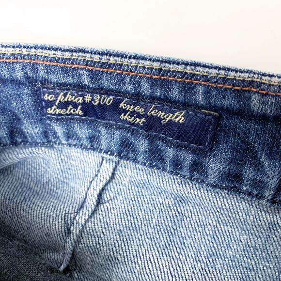 Citizens of Hummanity Womens Size 28 Sophia #300 Medium Wash Denim Skirt - Picture 5 of 12